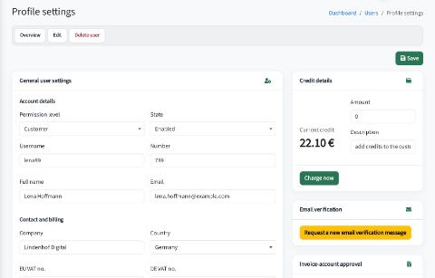 Customer data and notifications
